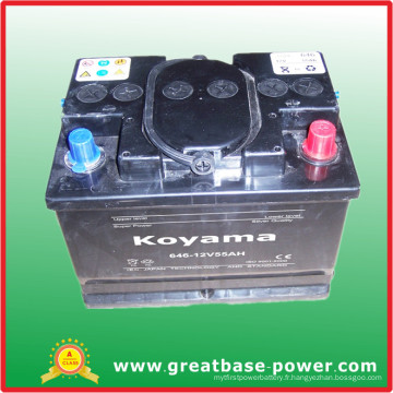 646-12V55ah SMF Auto Battery en Afrique du Sud